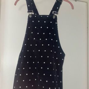 Polka dot overall/dress